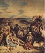 Eugene Delacroix The Massacre of Chios (mk09) oil painting on canvas